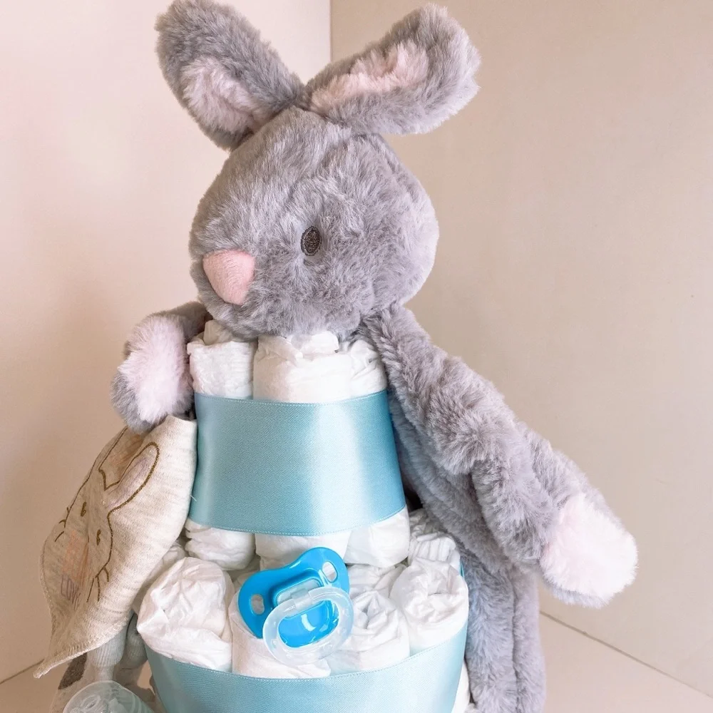 Bunny Diaper Cake, Easter Diaper Cake